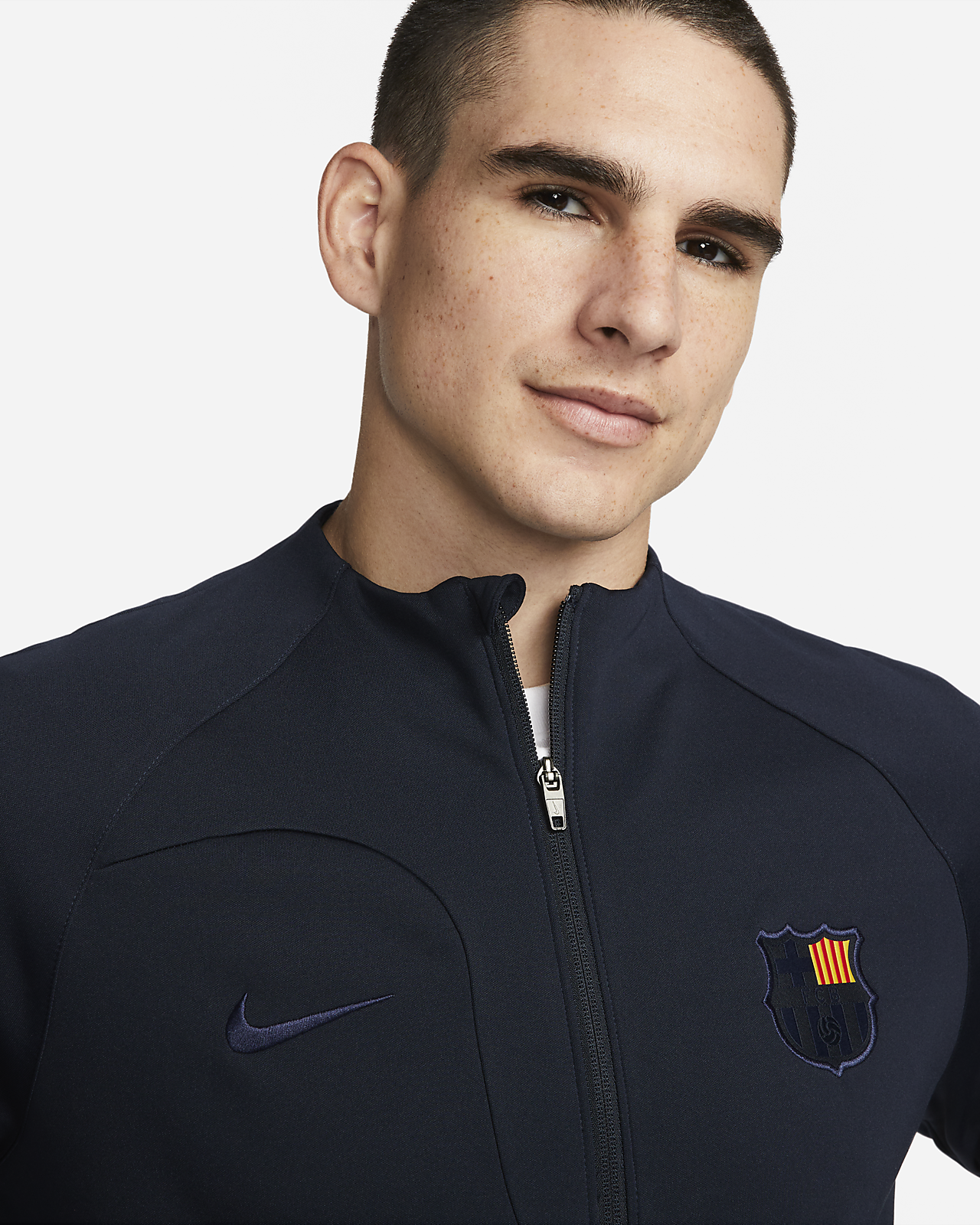 Barcelona Academy Pro Anthem Men's Nike Dri-FIT Soccer Full-Zip Jacket