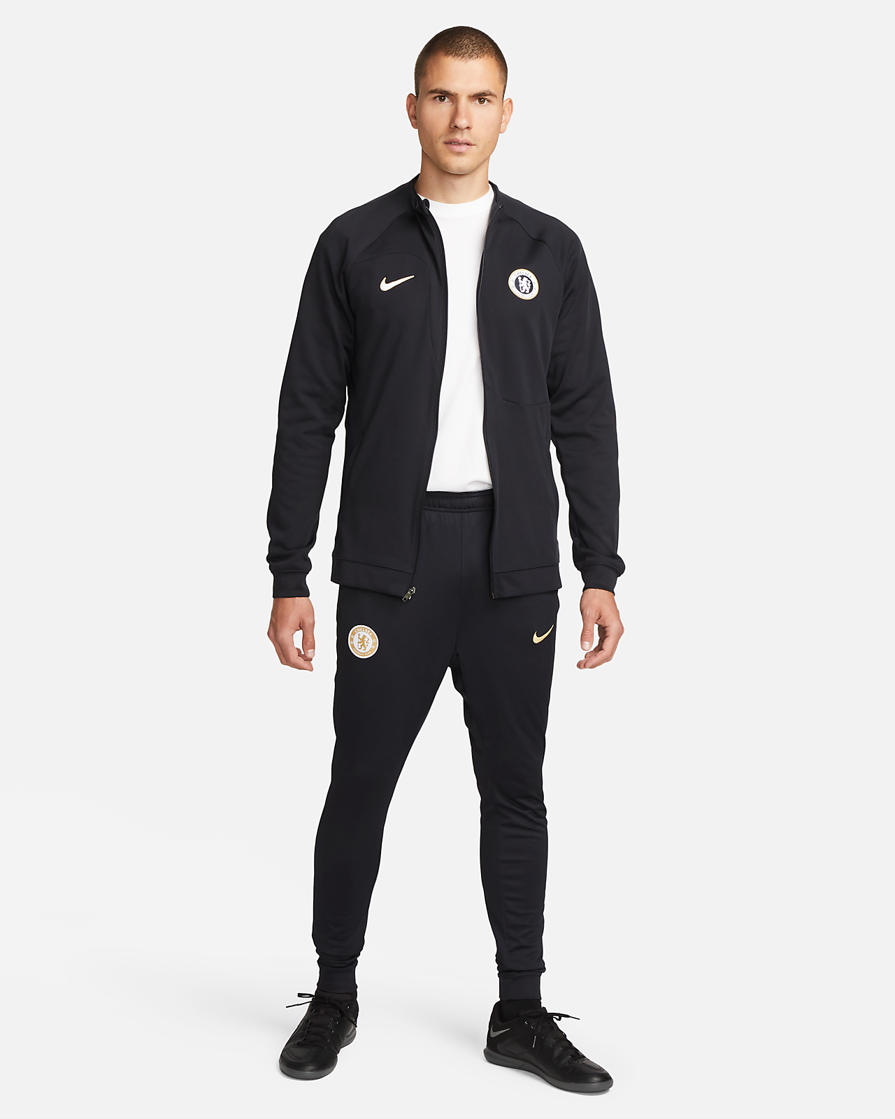 Chelsea FC Academy Pro Men's Nike Full-Zip Knit Soccer Jacket