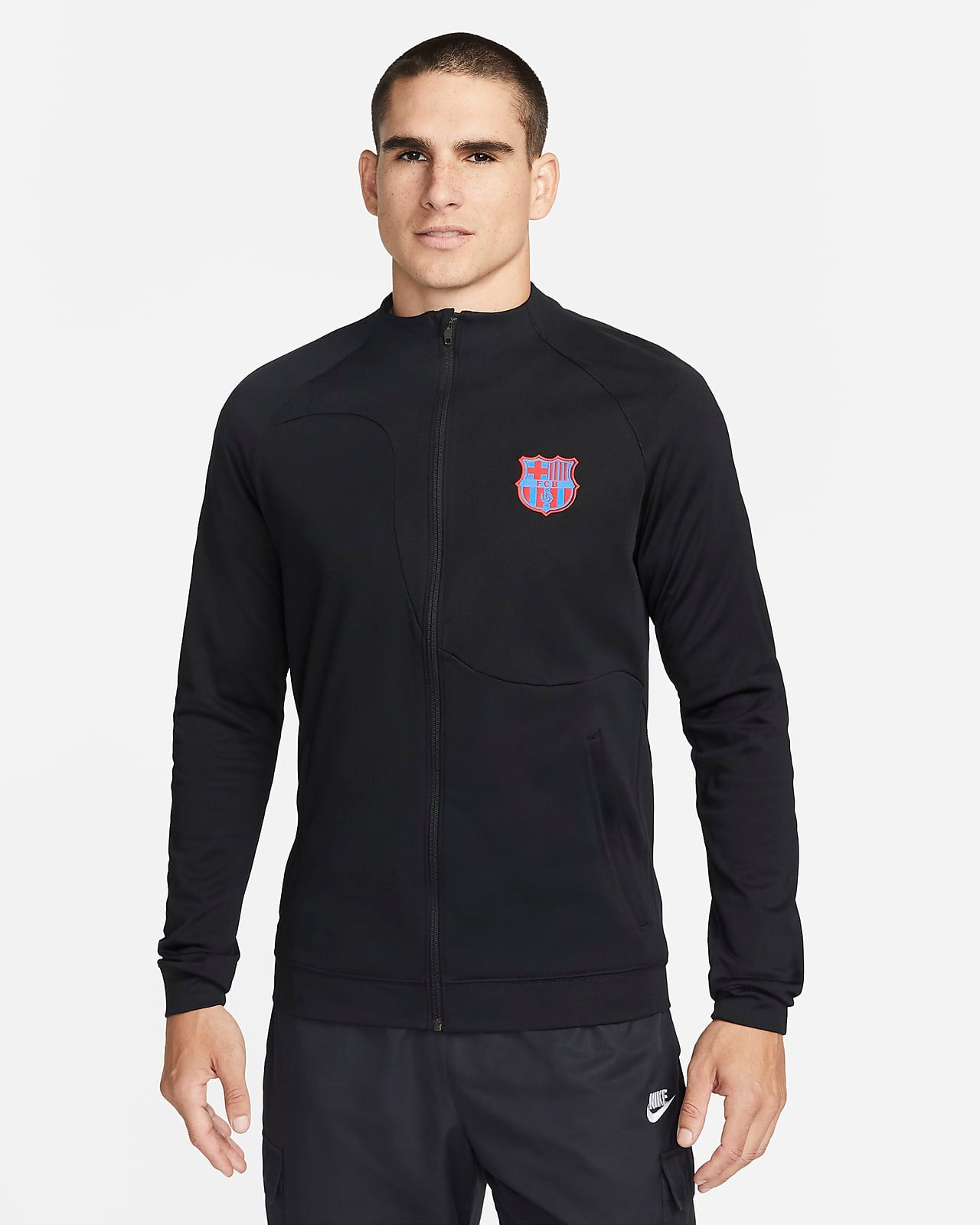 FC Barcelona Academy Pro Men's Knit Soccer Jacket