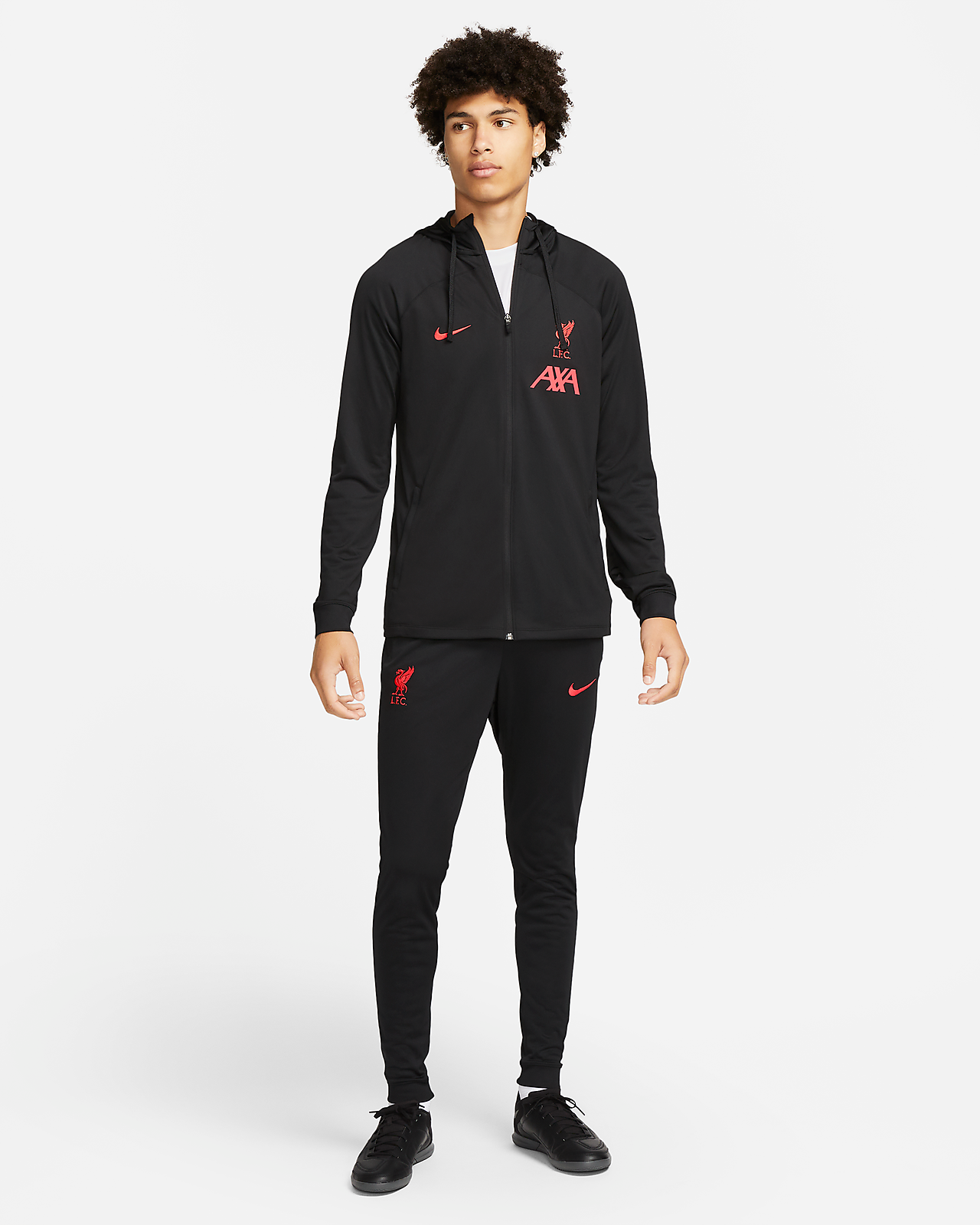 Liverpool FC Strike Away Men's Nike Dri-FIT Hooded Soccer Track Jacket